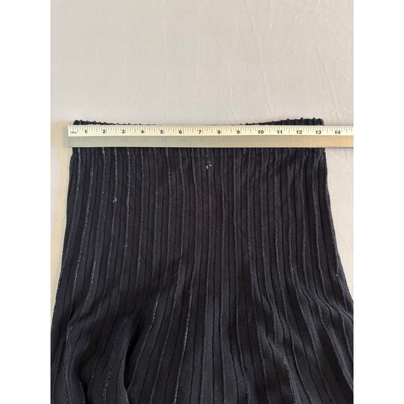 Jarbo Women's 2 100% Merino Wool Black White Flowy Maxi Skirt Witchy Whimsigoth - Picture 6 of 8